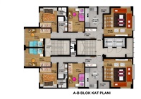 A-B TİPİ 3+1 DAİRE PLANI
